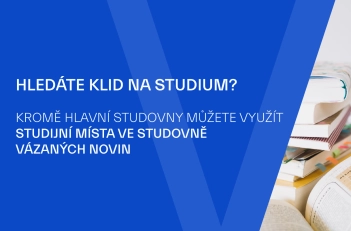Studijní místa ve studovně vázaných novin
