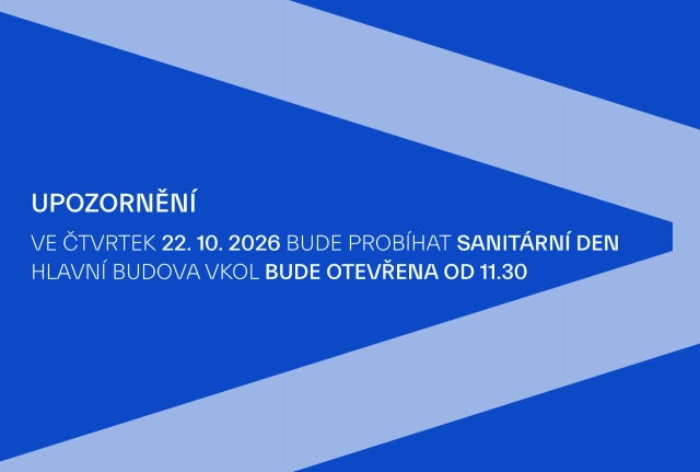 Sanitární den ve čtvrtek 22. 10. 2026